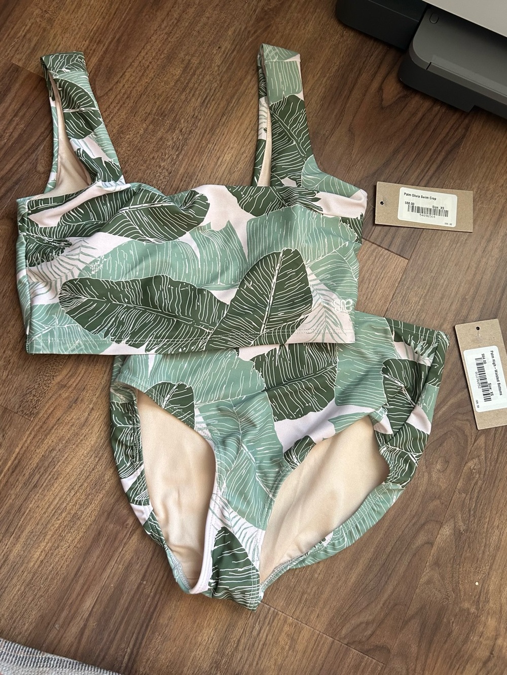 Albion Fit Olivia Swim Top & High Rise Bottoms